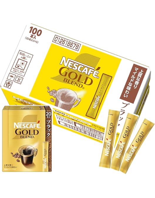 Amazon.co.jp: ネスカフェ ゴールドブレンドスティックコーヒー 100本